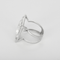 53 Bague cocktail en or blanc, aigue-marine : 10 carats et diamants : 0,20 carat 58 Facettes DV31450-45