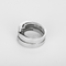 53 Cartier - Tectonique - Bague en or gris et diamants 58 Facettes DV32634-1