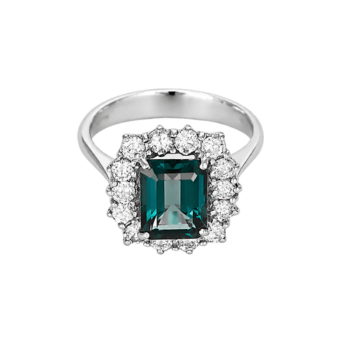 53 Bague marguerite, topaze : 2,50 carats et diamants : 0,70 carat 58 Facettes DV31450-22