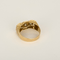 52 Bague type chevalière en or blanc, or jaune et diamants 58 Facettes DV31404-4