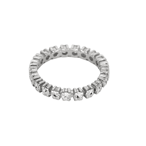 51 Alliance américaine en or blanc, diamants 58 Facettes DV26158-31