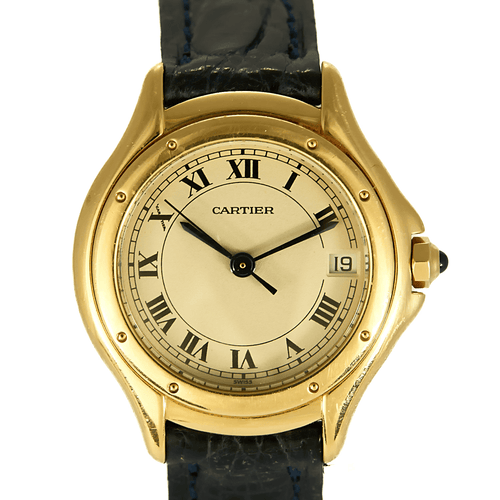 Cartier - Montre Cougar en or jaune 58 Facettes DV23242-9