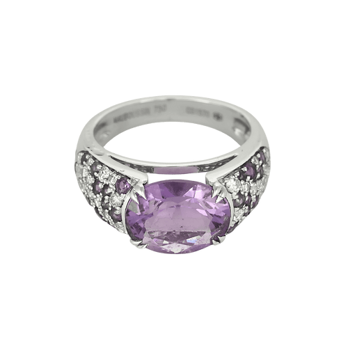 52 Mauboussin - Plaisir d'amour - Bague en or blanc, améthyste et diamants 58 Facettes DV32524-3