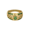 Bague en Or jaune 18k Emeraude