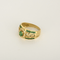 Bague en Or jaune 18k Emeraude
