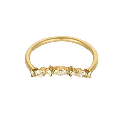 Bague en Or jaune 18k Diamants