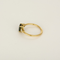 Bague en Or jaune, Saphir Teal : 1,40 carat et Diamants