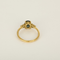 Bague en Or jaune, Saphir Teal : 1,40 carat et Diamants