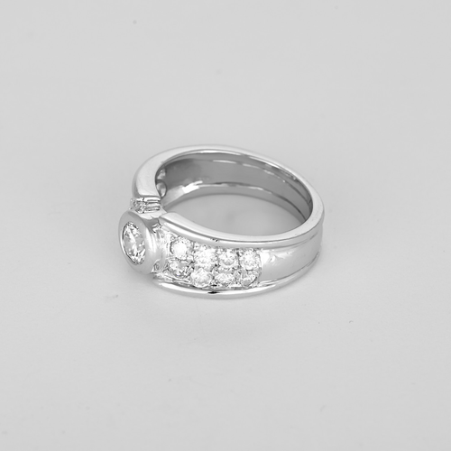 Bague en Or blanc 18k Diamant