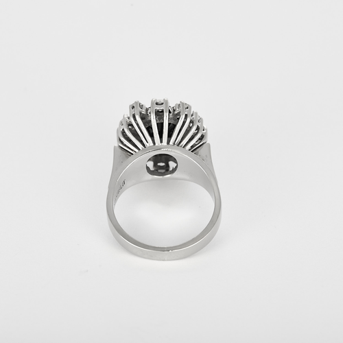 Bague en Or blanc 18k Saphir and Diamant