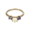 Bague en Or blanc & rose 18k Diamant and Tanzanite