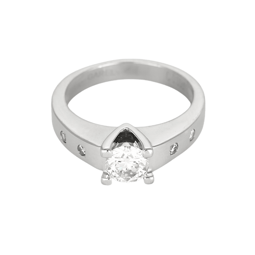 Bague 52 Bague en Or blanc 18k Diamant 58 Facettes DV26158-15