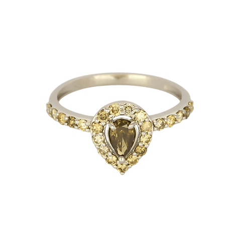 54 Bague en Or blanc 14k Diamant 58 Facettes DV31069-2
