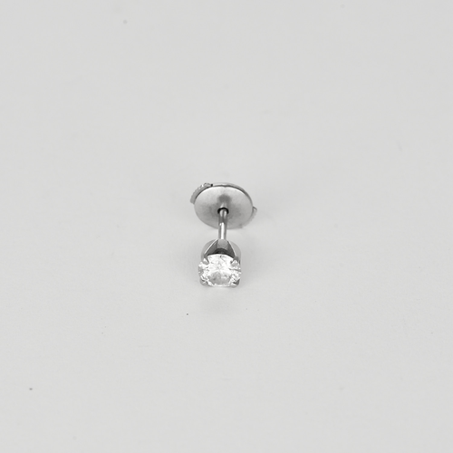Boutons d'oreilles en or gris et diamant 0.30 carat environ 58 Facettes DV32729-13