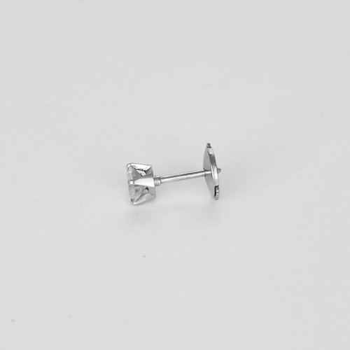 Boutons d'oreilles en or gris et diamant 0.30 carat environ 58 Facettes DV32729-13