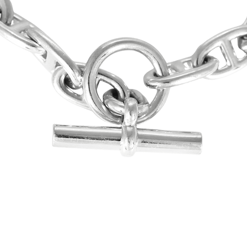 Hermes Chaîne d'Ancre, grand modèle - Collier en argent 58 Facettes DV32864-1