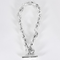 Hermes Chaîne d'Ancre, grand modèle - Collier en argent 58 Facettes DV32864-1