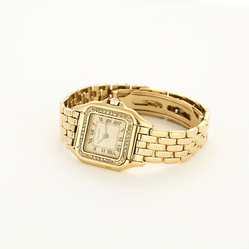 CARTIER - Montre Modèle Panthère en or jaune et diamants 58 Facettes DV27976-1