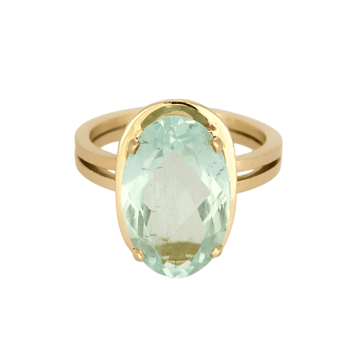 50.5 Bague cocktail en or rose et aigue-marine 58 Facettes DV31672-9