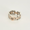 Chopard - Happy Diamond - Bague importante en or blanc, or rose et diamant : 0,05 carat