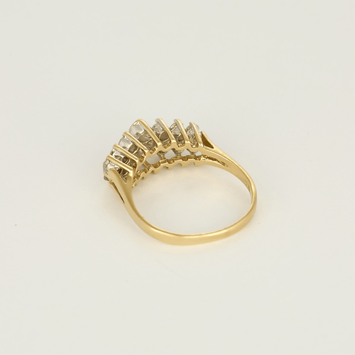 Bague en or jaune et diamants : 0,90 carat
