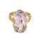 Bague en Or jaune 18k Améthyste