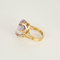 Bague en Or jaune 18k Améthyste