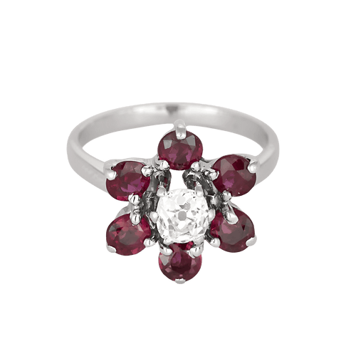 Bague en Or blanc 18k Diamant