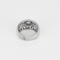 Bague jonc bombée en or blanc et diamants : 2,60 carats