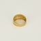 Bague bandeau en or jaune et diamants