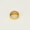 Bague bandeau en or jaune et diamants