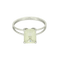 Bague en Or blanc et aigue marine