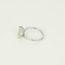 Bague en Or blanc et aigue marine