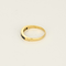 Élégante bague jonc en or jaune et saphirs calibrés