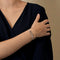DINH VAN - Maillon L - Bracelet cordon, or gris et diamants 58 Facettes DV33379-3