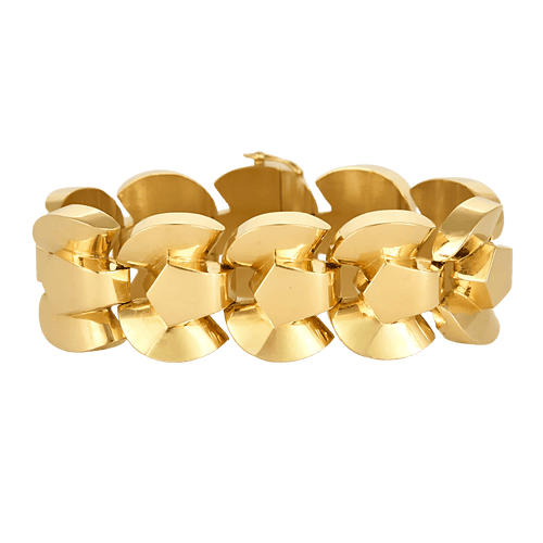 Bracelet Tank en or jaune 58 Facettes DV32324-1