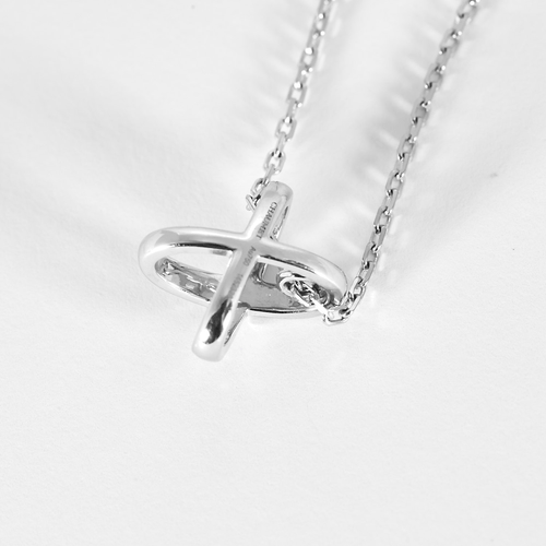 Chaumet - JEUX DE LIENS - Collier en or blanc et diamants 58 Facettes DV32854-2