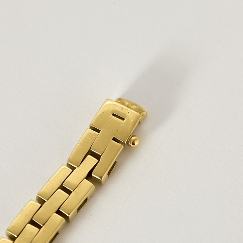 Bracelet en or jaune articulé à maille rectangulaire 58 Facettes DV32690-1