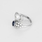 52 Bague en Or blanc 18k Diamant and Saphir 58 Facettes DV26158-35