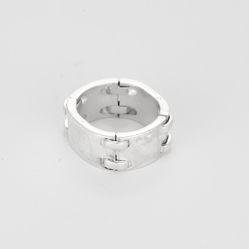 53 Hermes - Mousquetaire - Bague argent 58 Facettes DV32864-4