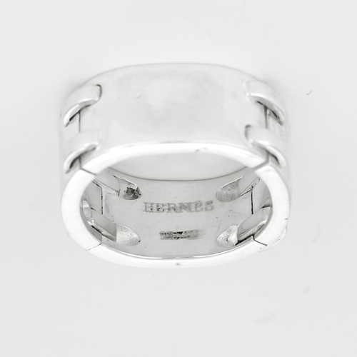 53 Hermes - Mousquetaire - Bague argent 58 Facettes DV32864-4