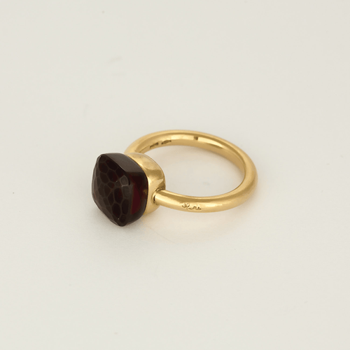 Pomellato - Nudo - Classic - Bague or rose et grenat
