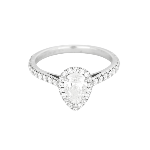 46 Tiffany & Co - Soleste - Bague Solitaire en platine et diamants : 0,86 carat environ au total 58 Facettes DV33661-1