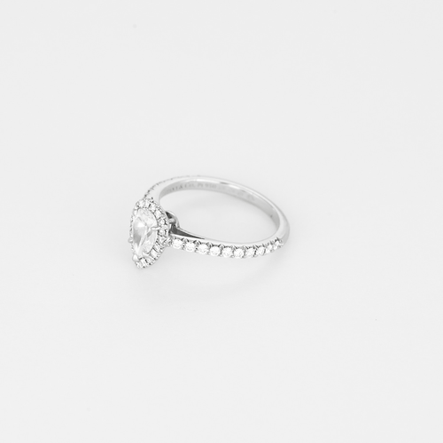 46 Tiffany & Co - Soleste - Bague Solitaire en platine et diamants : 0,86 carat environ au total 58 Facettes DV33661-1