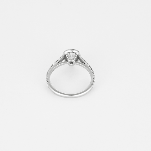 46 Tiffany & Co - Soleste - Bague Solitaire en platine et diamants : 0,86 carat environ au total 58 Facettes DV33661-1