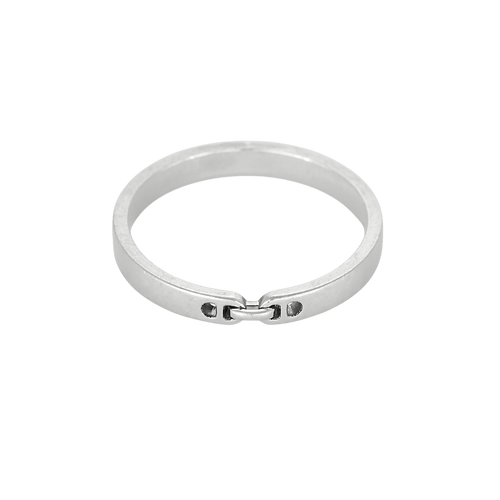 54 Bague Hermès - Ever chaîne d'ancre- Bague en platine 58 Facettes DV33707-3