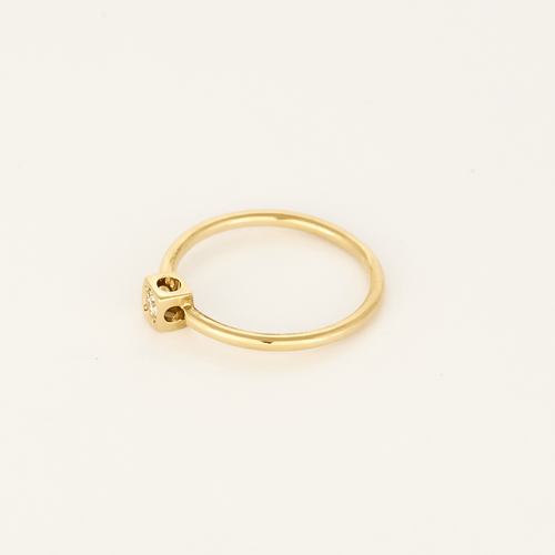 52 Dinh Van - Le cube - XS - Bague en or jaune 58 Facettes DV0997-9