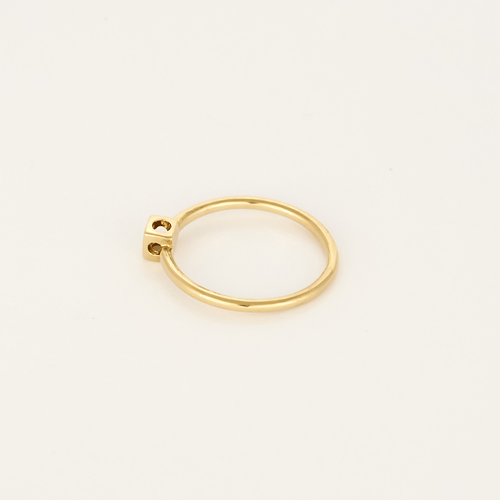 52 Dinh Van - Le cube - XS - Bague en or jaune 58 Facettes DV0997-9