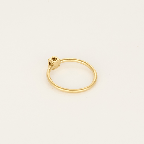 52 Dinh Van - Le cube - XS - Bague en or jaune 58 Facettes DV0997-9
