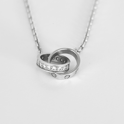 Cartier Collier Love en Or blanc 18k Diamant 58 Facettes DV32202-1